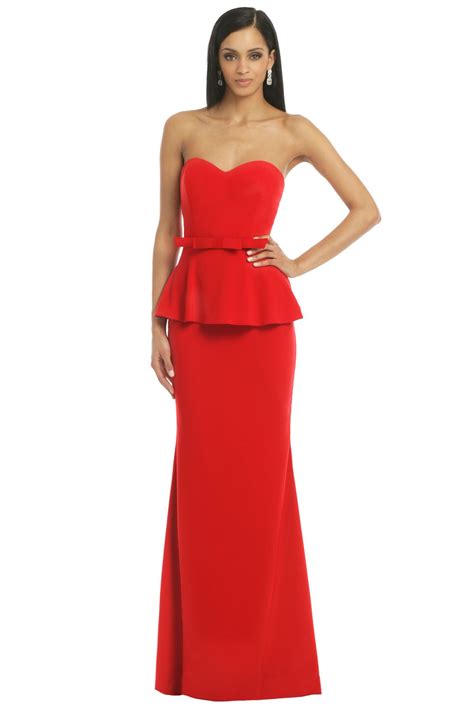 Badgley Mischka Rouge Rosalind Peplum Gown Love This In A Softer Color