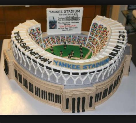 Yankee Stadium Cake Sports Themed Cakes Baseball Birthday Cakes