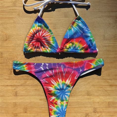 Tie Dye Bikini Etsy