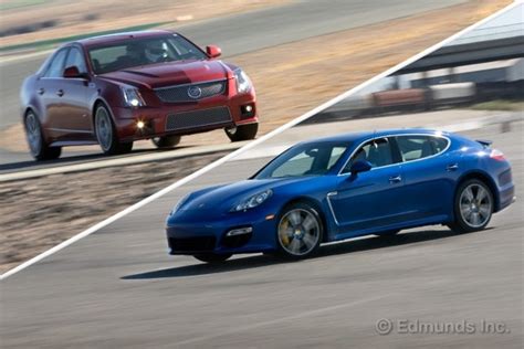 Track Tested Porsche Panamera Turbo S Vs Cadillac CTS V