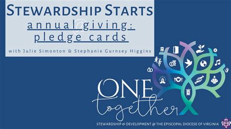 Pledge Cards Stewardship Starts Annual Giving Youtube