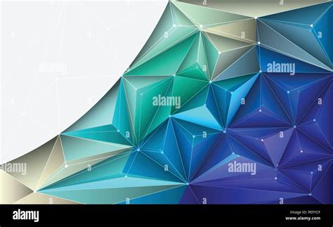 Vector 3d Illustration Geometric Polygon Line Triangle Pattern Shape