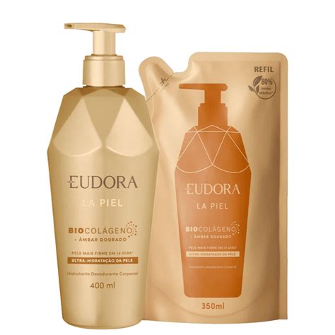 Kit Eudora La Piel Mbar Dourado Refil Beleza Na Web