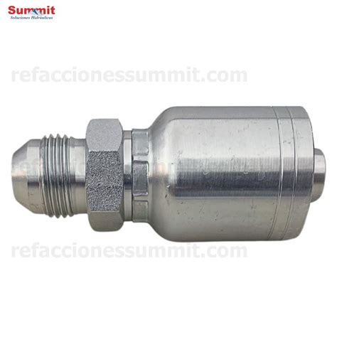 Conector Recto Rosca Jic Flare Macho Manguera R Y R