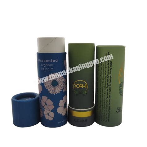 Custom Eco Friendly Paperboard Container Deodorant Lip Balm Skincare