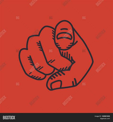 Finger Pointing Vector And Photo Free Trial Bigstock