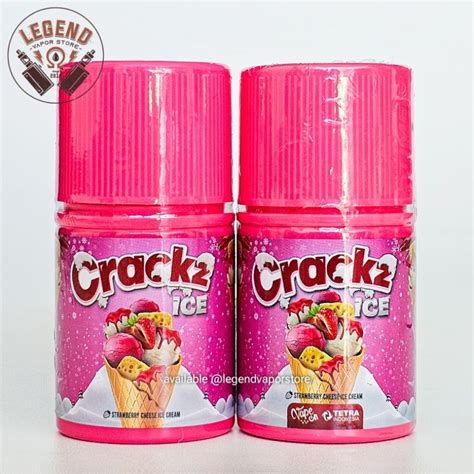 Jual Freebase Liquid Crackz Ice Strawberry Cheese Ice Cream Ml Mg