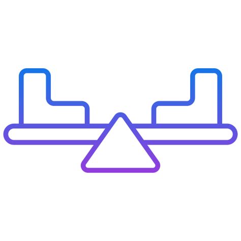 Teeter Totter Generic Gradient Icon