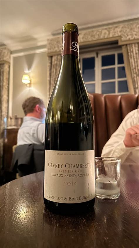 2014 Jean Luc Eric Burguet Gevrey Chambertin 1er Cru Lavaux St