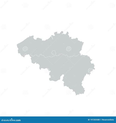 Belgium Regions Map stock vector. Illustration of texture - 197203588