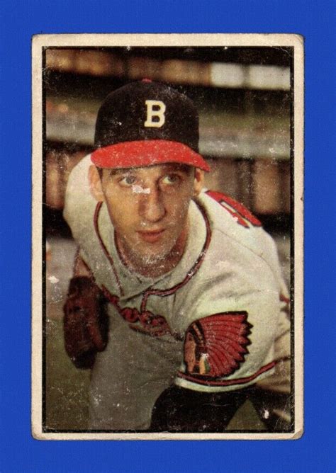 Bowman Set Break Warren Spahn Low Grade Filler Gmcards Ebay