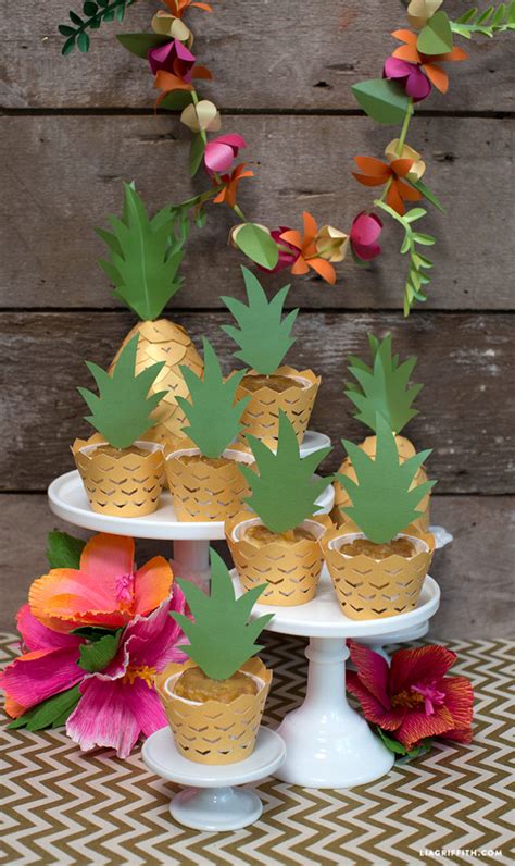 Pineapple Cupcake Decorations Lia Griffith