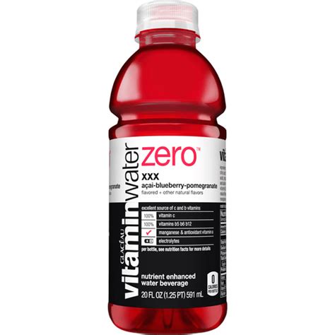 Vitaminwater Zero Sugar Xxx Bottle Fl Oz Buehler S