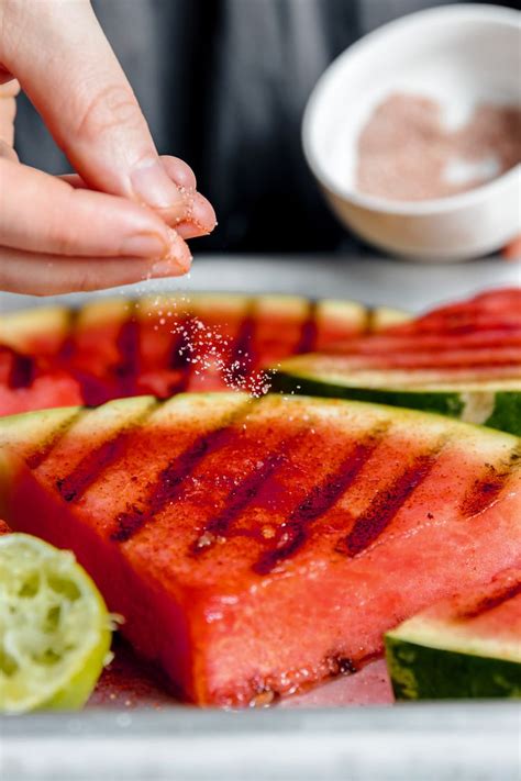 Sweet And Salty Grilled Watermelon Recipe