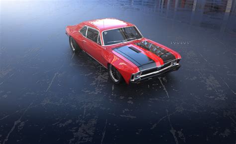 Red Cars Vehicle Chevrolet Chevelle Car Rostislav Prokop Hd