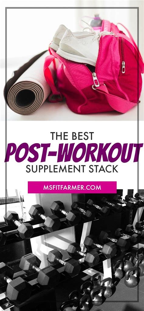 Best Post Workout Supplements: What You Need - ms.fit.farmer.