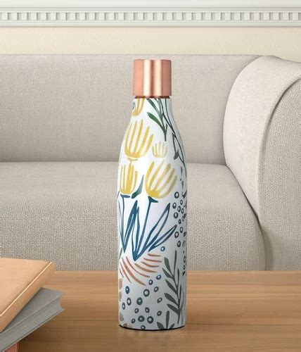 Meena Printed Copper Bottle Pure Copper Capacity Ml At Rs