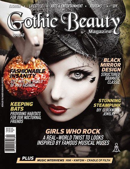 Gothic Beauty Magazine Issue 40 Music Interviews With Him Kmfdm And