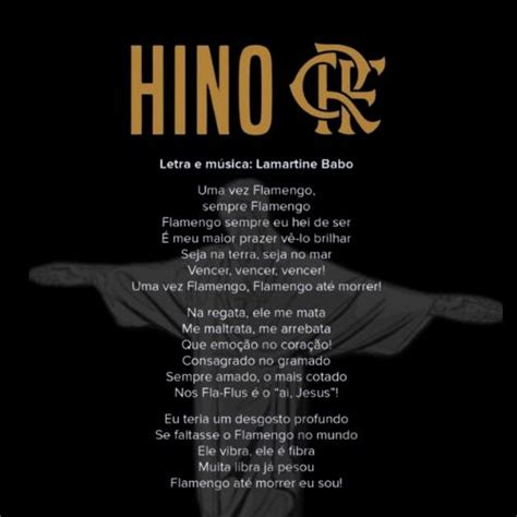 Letra De Orquestra E Coro Cid Hino Do Flamengo - Hino Do FLAMENGO | Hino do flamengo letra, Uma vez flamengo, Hino do
