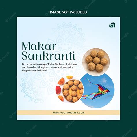 Premium Psd Makar Sankranti Social Media Post Template 04