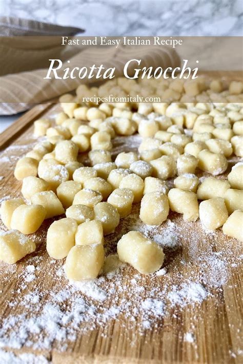 Fast And Easy Ricotta Gnocchi Recipe