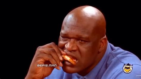 Shaq Eating Hot Wings Youtube