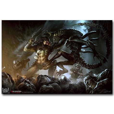 Alien Vs Predator Movie Poster Art Print 32x24