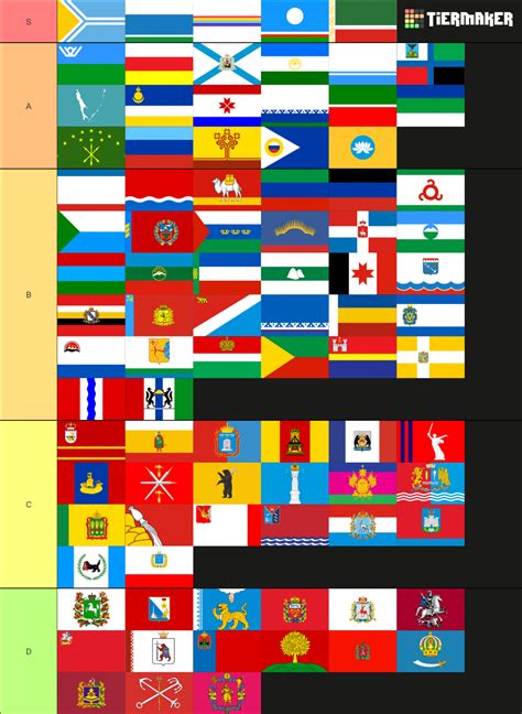 Russian Region Flags Tier List Community Rankings Tiermaker