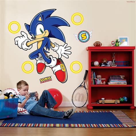 Sonic The Hedgehog Giant Wall Decals Hedgehog Room Kid Room Decor