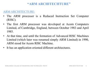 Arm Architechture Ppt