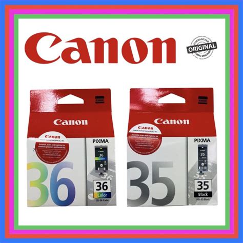 Canon Pixma Original Ink Cartridge PGI 35 Black And CLI 36 Color For