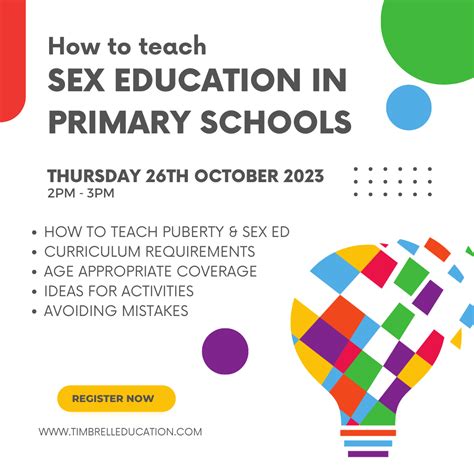 How To Teach Puberty And Sex Education In Primary Schools Timbrell