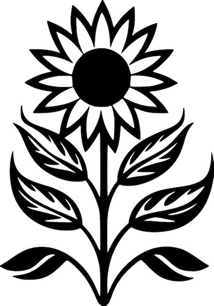 Premium Vector Flower Minimalist And Simple Silhouette Vector