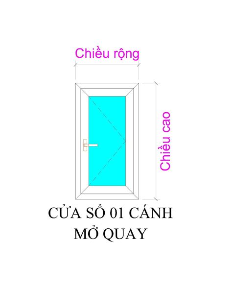 Cửa Sổ Mở Quay 1 Cánh Xf Vn 12 Mm S1c Minh Gia Door