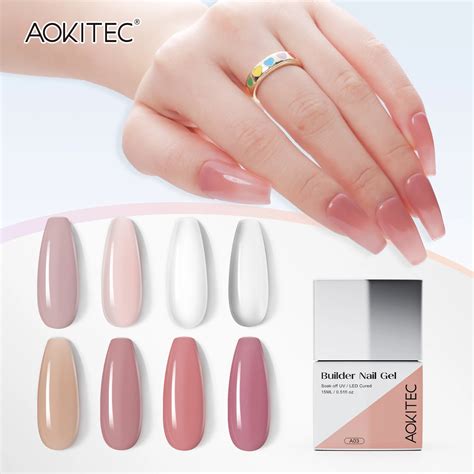 Aokitec Ml Builder Nail Gel Self Leveling Gel Pink Build Nail Apex