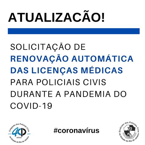 Solicita O De Renova O Autom Tica Das Licen As M Dicas Para Policiais