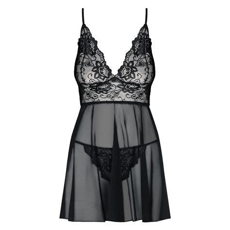 Verf Hrerisches Babydoll Aus Zarter Spitze Und Transparentem Mesh Babydolls Club Hot