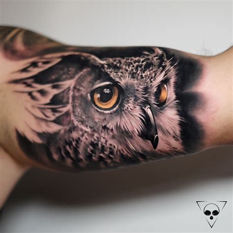 Owl Tattoo Inner Arm
