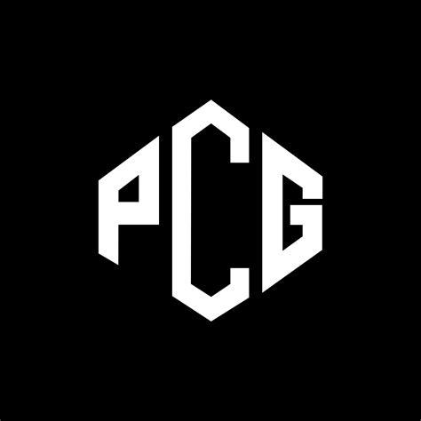 PCG letter logo design with polygon shape. PCG polygon and cube shape ...