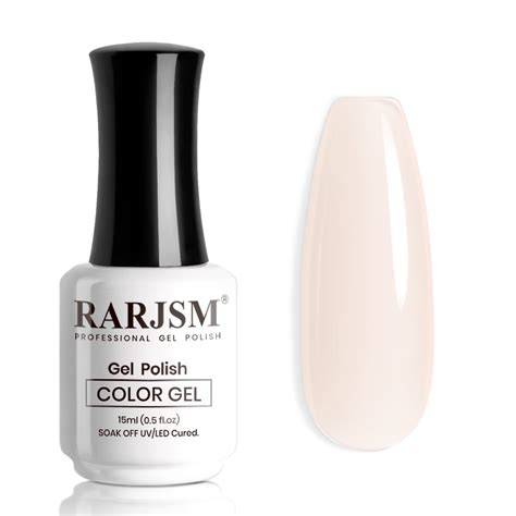 Rarjsm Nude Gel Nail Polish Pale Pink Neutral Pink Ml Sheer Jelly Transparent Polish Soak Off