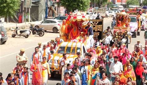 J K Massive Shobha Yatra Held In Udhampur District Ahead Of Lord Parshuram Jayanti The Savera