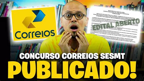 URGENTE SAIU EDITAL CONCURSO CORREIOS 2024 TÉCNICO E SUPERIOR