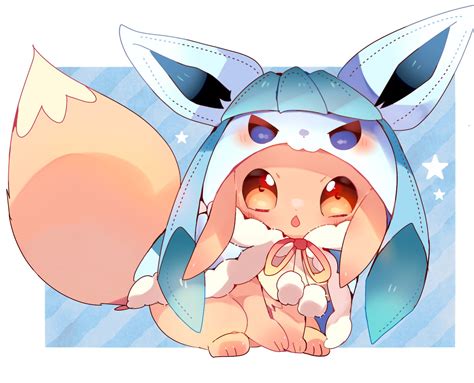 Eevee And Glaceon Pokemon Drawn By Yupo Danbooru