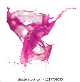 Pink Paint Splash Isolated On White Stock Photo Edit Now 1217701036