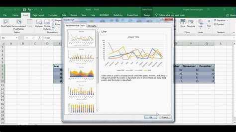 Create A Chart In Office 36520132016 Excel 30 Sec Youtube