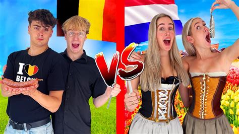 Belgie Vs Nederland Traditioneel Eten Youtube