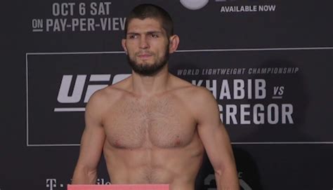 UFC 229 Weigh In Results Khabib Nurmagomedov Conor McGregor Hit Their