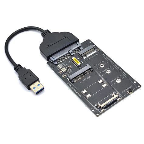 Адаптер SSD M2 SSD mSATA на USB, адаптер M.2 на USB mSATA SSD на USB3.0 ...