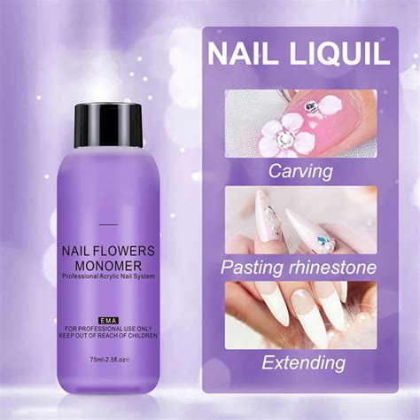 Monomer Acrylic Nail Liquid 75ML 2 58OZ Acrylic Liquid Monomer For