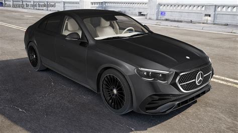 Black Mercedes-Benz E-Class 2023 Simple Interior 3D Model $99 - .3ds ...